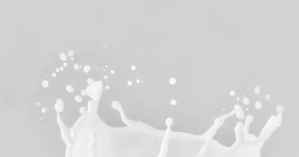 splash of milk on white background