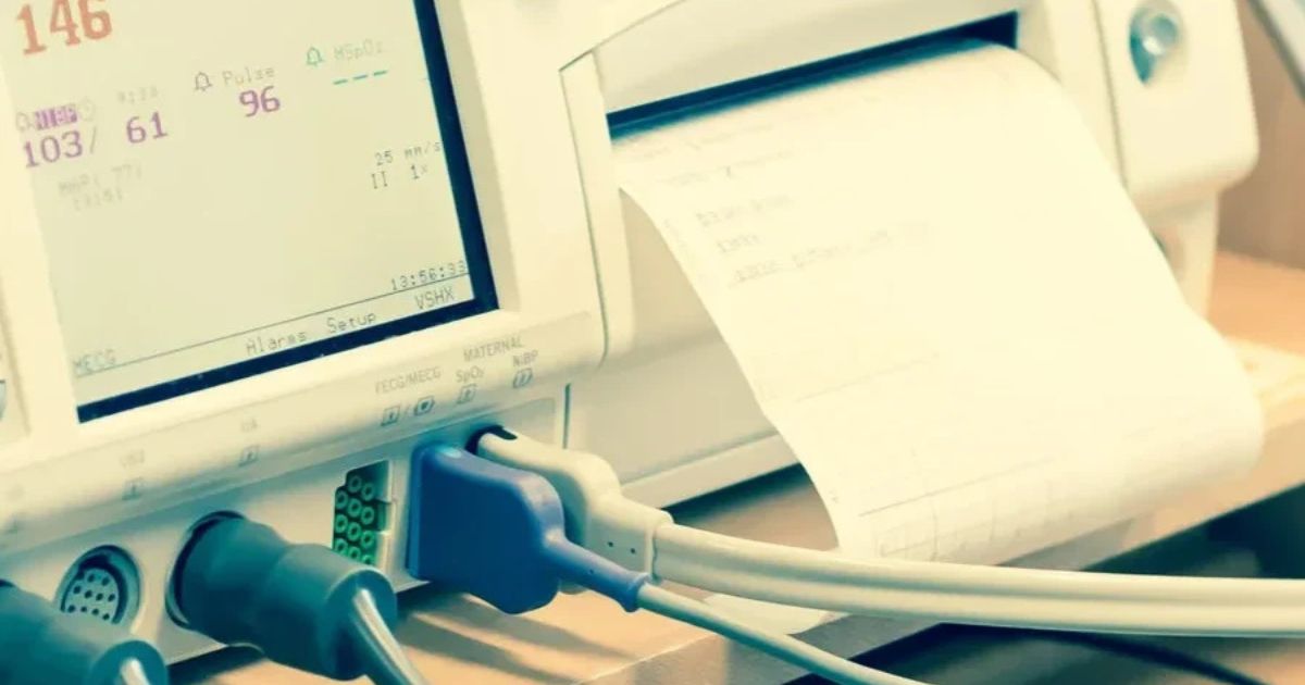 fetal heart monitor for labor at hospital birth
